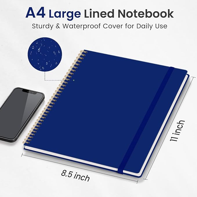 Taja Spiral Lined Notebook, 8.5"x11" Notebooks - Image 5