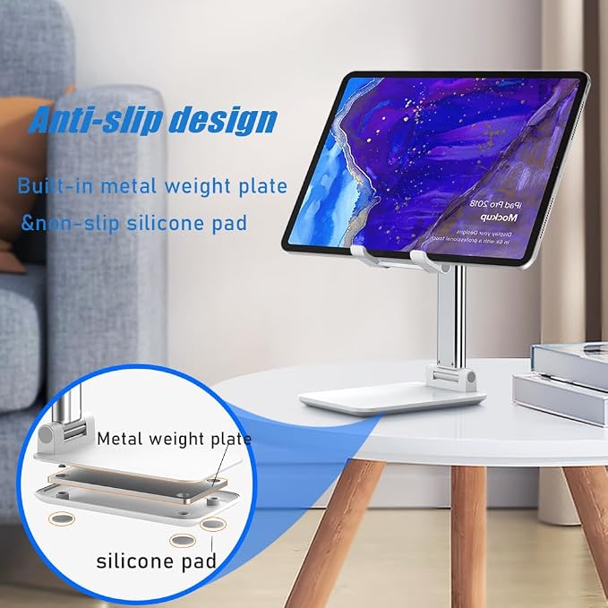Phone Stand for Desk, Cell Phone Holder Cute Smart Cellphone Stand Foldable - Image 3