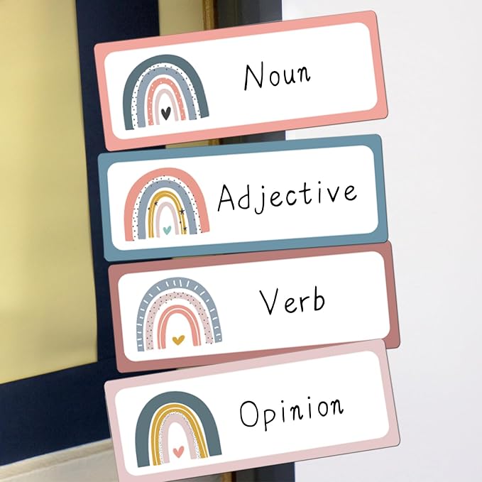50pcs Magnetic Dry Erase Labels Reusable Magnetic Name Tags Boho Magnetic Labels - Image 5