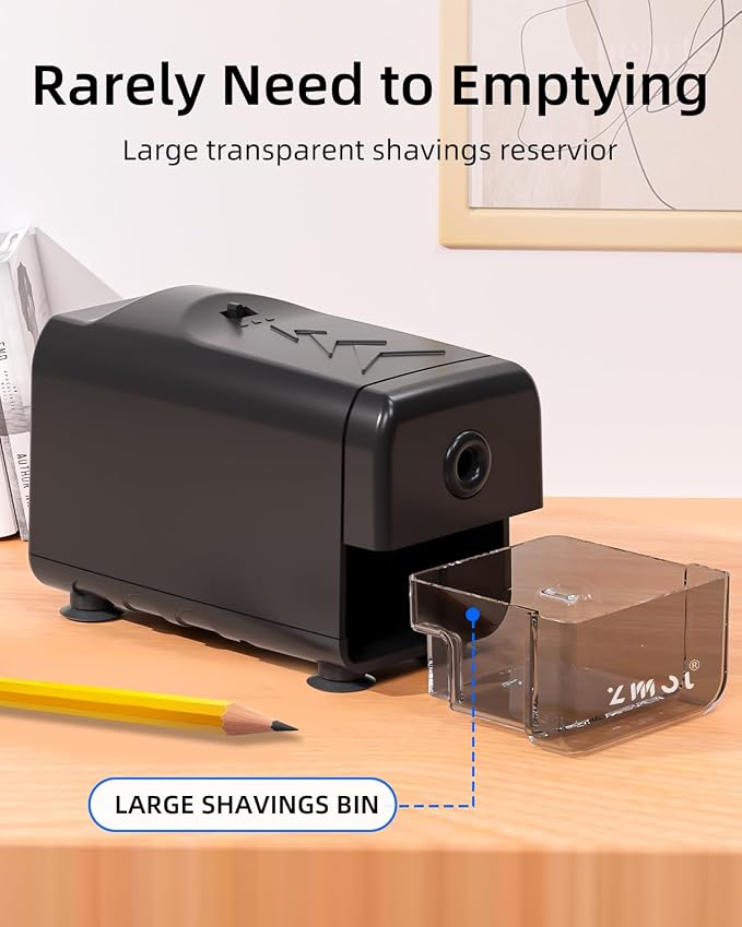 Zmol Electric Pencil Sharpener for Classroom, Heavy Duty Pencil Sharpener for - Image 7