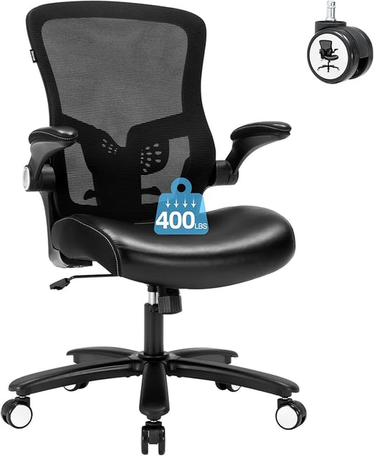Office Chair, Ergonomic Desk Chair with Adjustable Lumbar Support, High Back Mesh Computer Chair with Heavy Duty Metal Base, Executive Chair for Home Office-DeskLoop Office