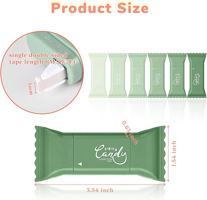 Temiary 6 Pcs Cute White Correction Tapes - Image 2