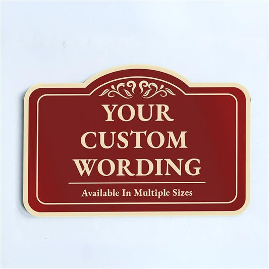 Custom Decorative Outdoor Metal Signs, Personalized Aluminum, Customized by SpeedyOrders