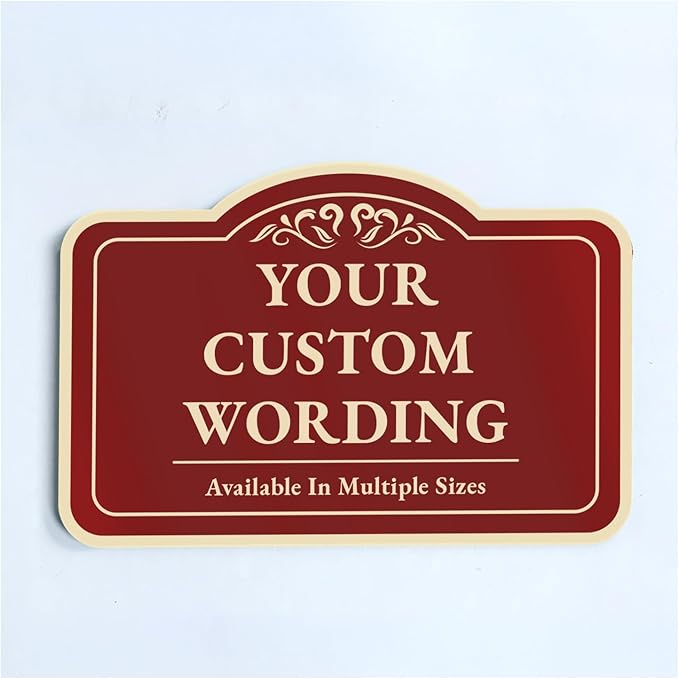 Custom Decorative Outdoor Metal & Aluminum Signs, Personalized Driveway Signs by SpeedyOrders