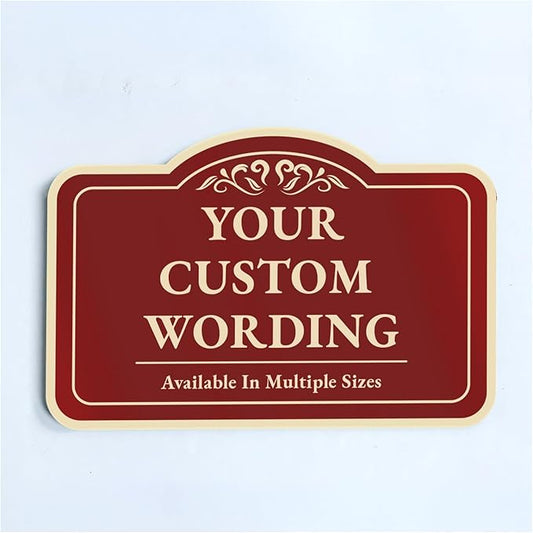 Custom Decorative Outdoor Metal & Aluminum Signs, Personalized Driveway Signs by SpeedyOrders