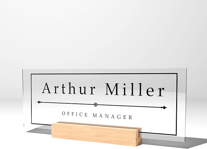 EGD Acrylic Desk Name Plate Personalized I Cute Office Decor I Office Desk - Image 8