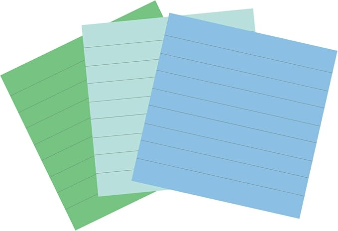 Post-it 100% Recycled Super Sticky Notes, 3 x 3 in, 24 Lined Pads | School - Image 11