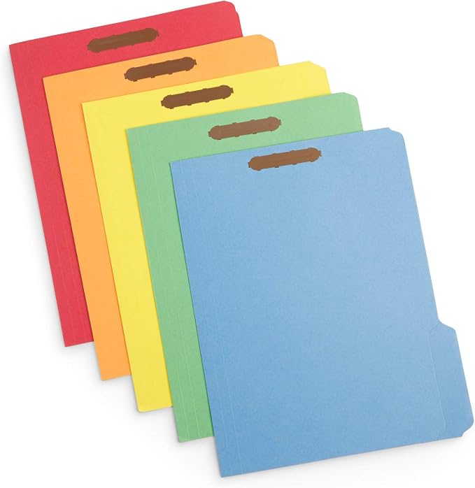 50 Fastener File Folders, File Folders by BlueSummitSupplies