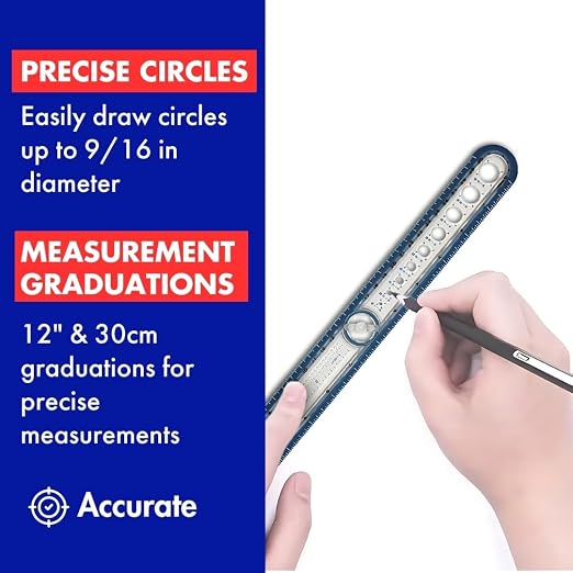 Helix USA Circle Ruler, Color May Vary - Image 3