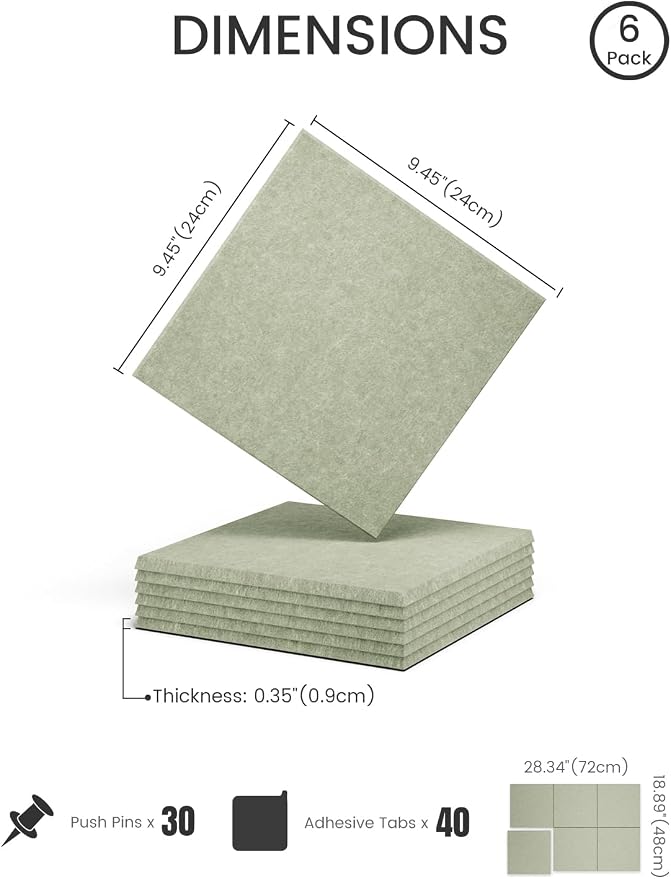 Felt Bulletin Board Tiles -28"x18" Cork Board Alternative - Image 2