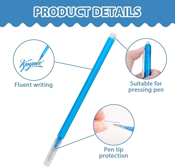 16 Pcs 0.7 mm Erasable Pen Refills Compatible - Image 3