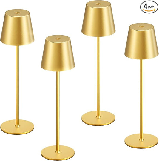 Kakanuo Cordless Table Lamp Rechargeable Gold by KakanuoLightings