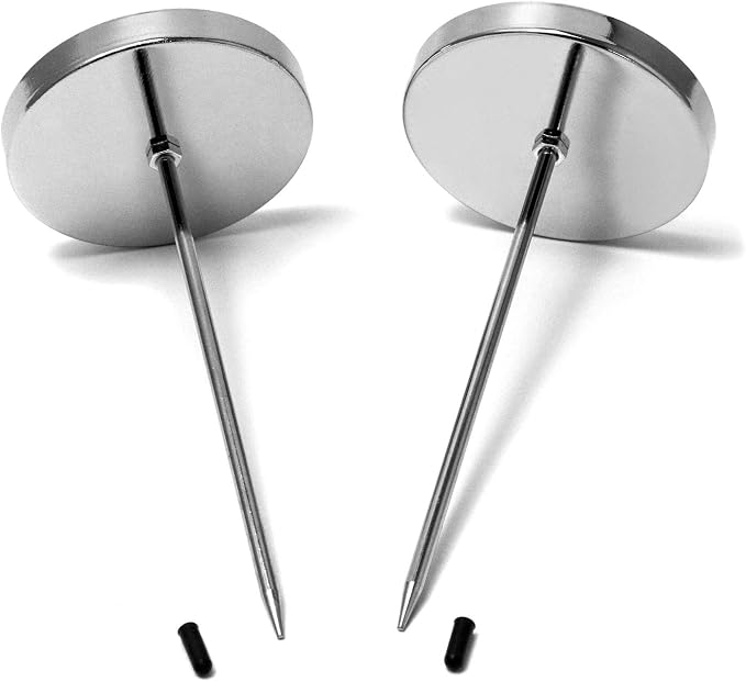 QWORK 4 Pcs Desk Receipt Holder, Spike Stick Receipts Check Bill Fork - Image 2