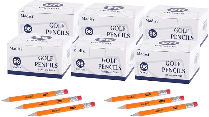 Madisi Mini Golf Pencils Bulk by Madisi