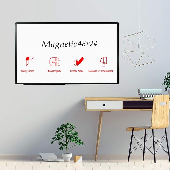 JILoffice Magnetic Whiteboard/White Board, Dry Erase Board 48 x 24 Inch - Image 5