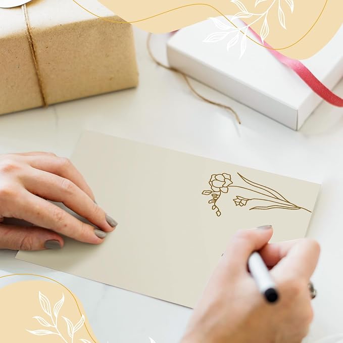 Spiareal 100 Pcs Blank Note Cards Blank Decorative Notecards Index Cards Bulk - Image 7