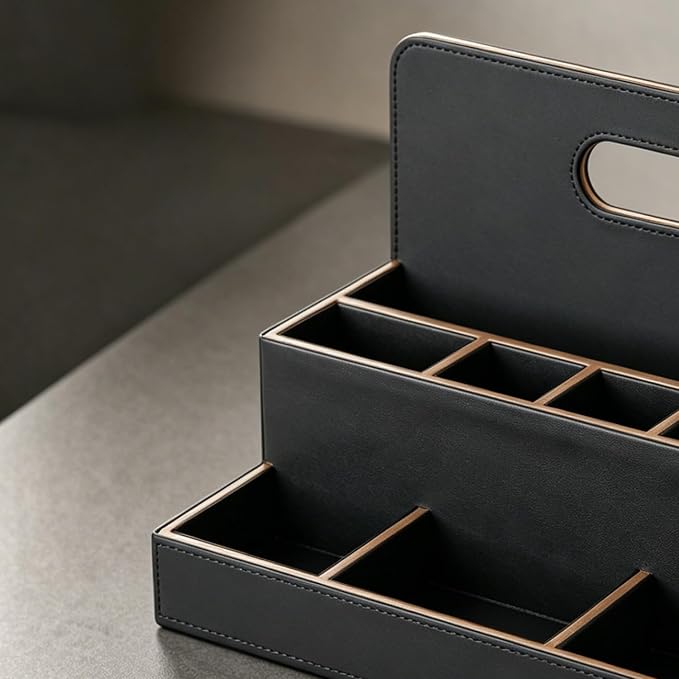 Mail Organizer Countertop, Pencil Holder, Office Supplies File Bill Sorter | PU - Image 6