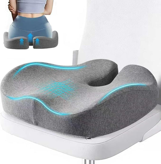 Seat Cushions for Office Chairs & Hip Pain Relief, Extra-Dense Coccyx Cushion by Unknown