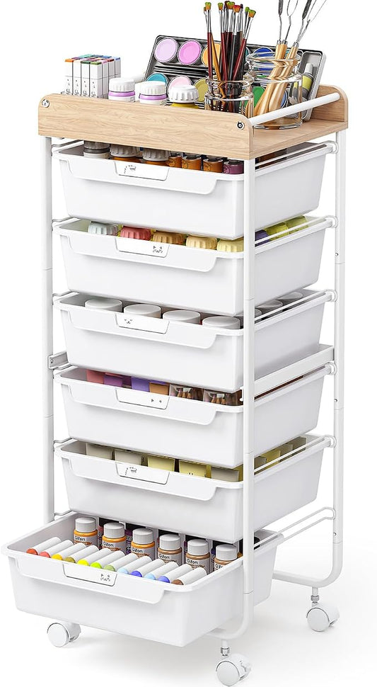 Rolling Storage Utility Cart by SYKIARIOL