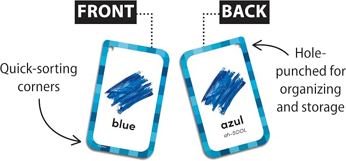 Everyday Words English/Spanish Flash Cards - Image 2