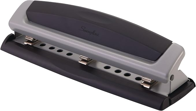 Swingline 3 Hole Punch, 10 Sheet Capacity Three Hole Puncher 3 Ring, Adjustable - Image 7
