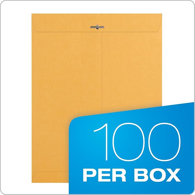 Quality Park 9-1/2" x 12-1/2" Clasp Envelopes, Gummed Flap - Image 4