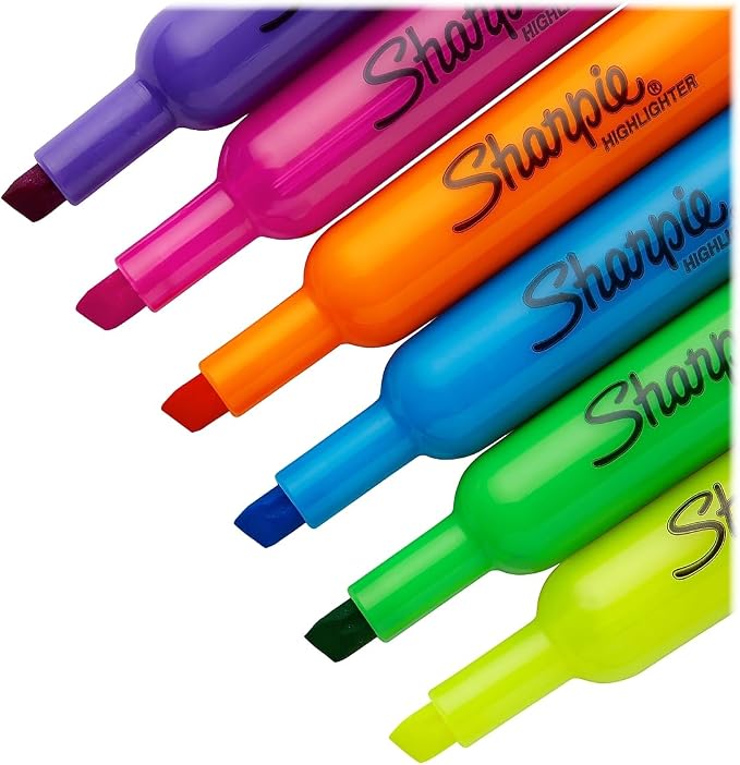Sharpie Tank Highlighters, Fluorescent And Pastel Highlighters, Chisel Tip - Image 5