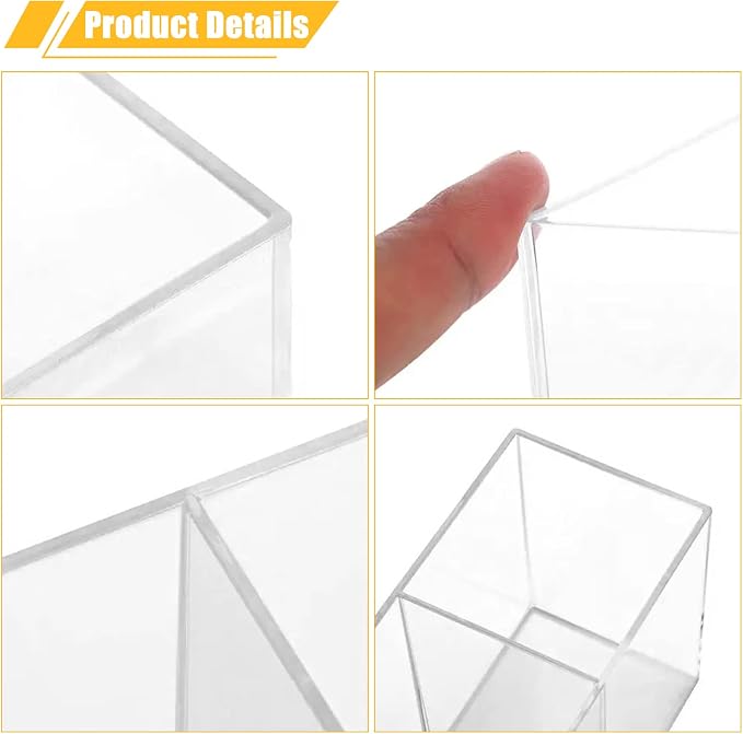Cerpourt Clear Makeup Brush Organizer, Acrylic Cosmetic Brushes Storage Holder - Image 6