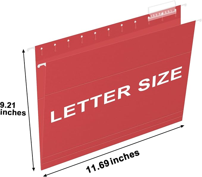 HERKKA Hanging File Folders, 30 Pack Reinforced Letter Size Hanging Folders - Image 2