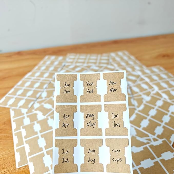 420 PCS Brown Writable Index Tabs, 35 Sheets Smudge-Free Thickened Paper Tape - Image 4