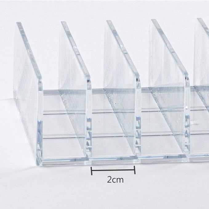 Acrylic Mail Holder 2 Pack, 7 Slots Clear Desk Organizer - Image 2