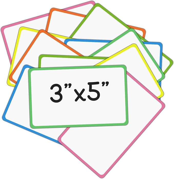 12 Pack Magnetic Dry Erase Labels 3x5 Inches by JINGZHAN