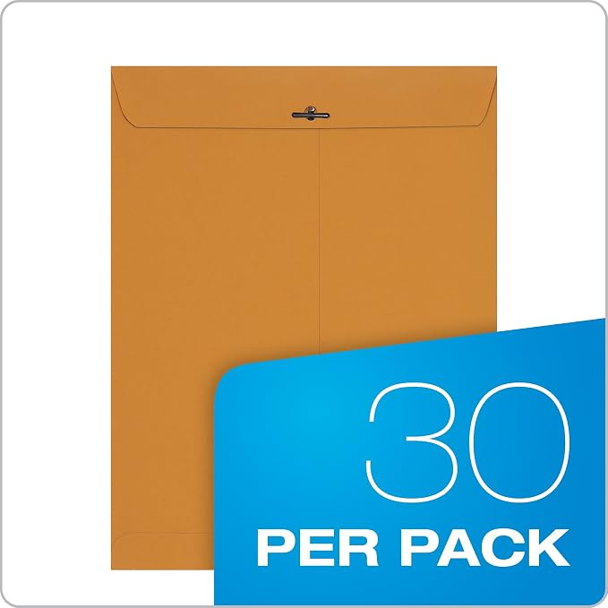 Columbian 10 x 13 Clasp Envelopes, 28 lb Brown Kraft, - Image 4
