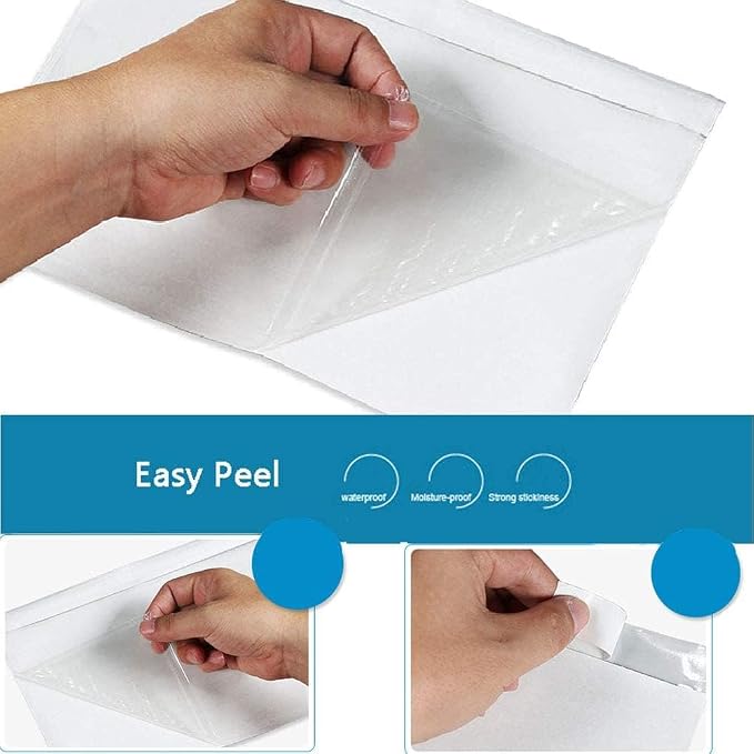 6" x 9" Clear Adhesive Top Loading Packing List Pouches Shipping Label Envelopes - Image 4