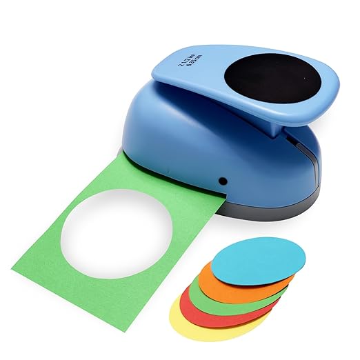 Circle Punch, Paper Punch, 2.5 inch Circle Hole Punch Cutters by HHBLUE-JING