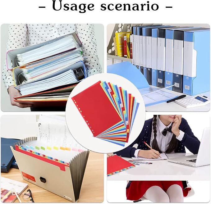 3 Sets 21-Tab A-Z Alphabet Binder Dividers - Image 7