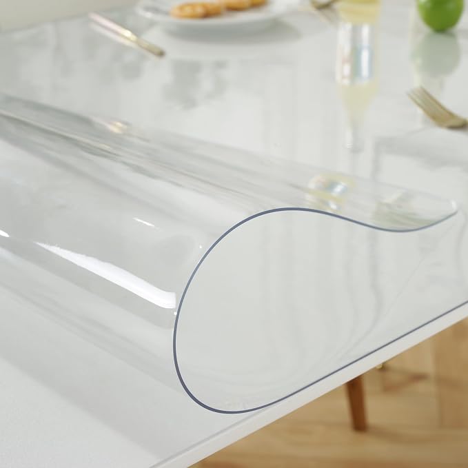 LovePads Clear Table Cover Protector 38 x 72 Inch, 1.5mm Thick Plastic Table - Image 7