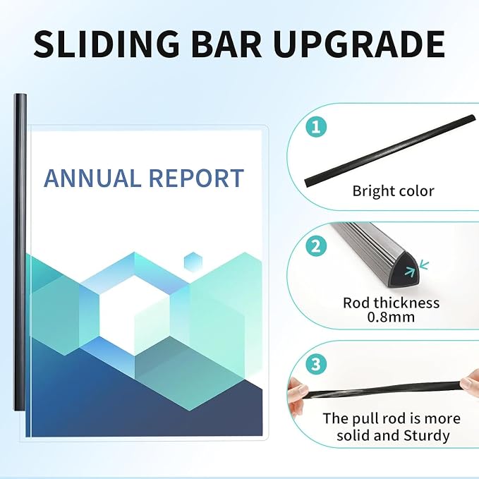 Binditek 40 Pack Clear Report Covers - Image 4