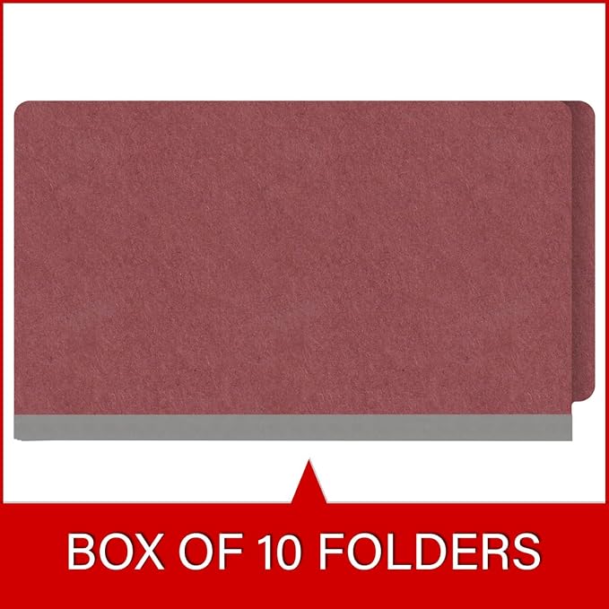 Ecom Folders End Tab Pressboard File Folders | Legal Size 25 Pt Stock - Image 6