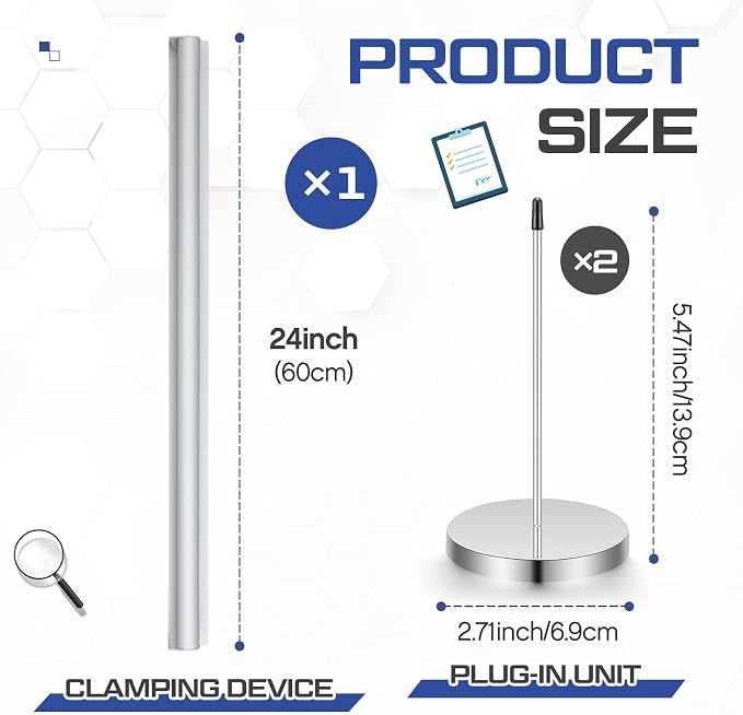 Henoyso 24 Inch Aluminum Slide Check Rack - Image 2