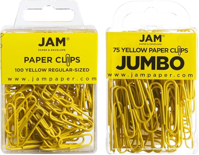 JAM PAPER Combo Pack Colorful Paper Clips by JAMPaper