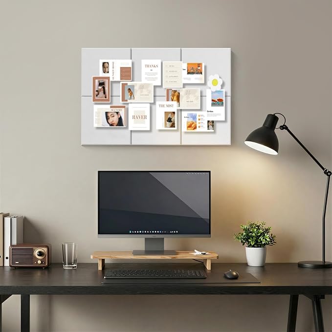 Felt Bulletin Board Tiles, Large Cork Board Alternative, 24 x 36 in | 0.35 in - Image 7