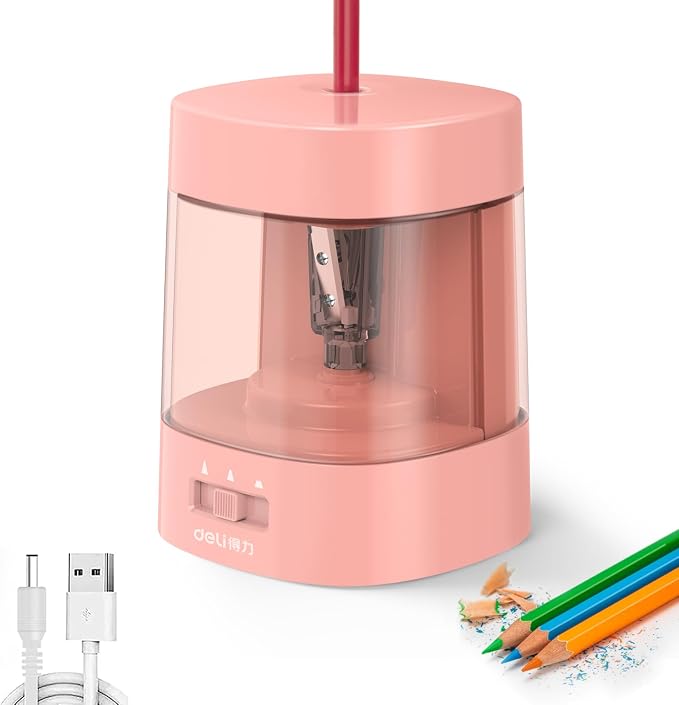 Deli Electric Pencil Sharpener, Automatic Pencil Sharpeners by delioffice