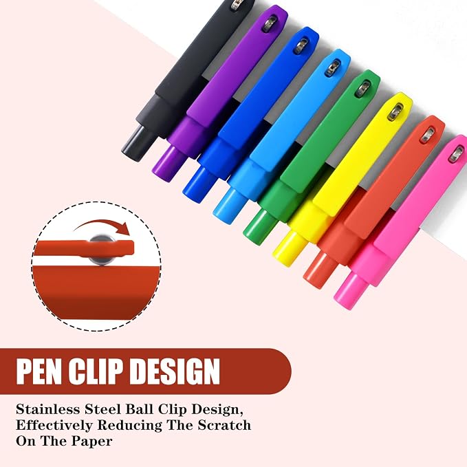 Vitoler Cute Gel Pens, 8 Pack 0.5mm Fine Point Pens - Image 2