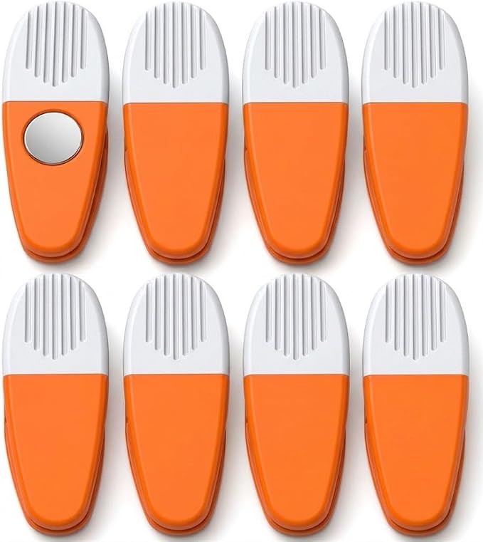 Thick Plastic Clips with Neodymium Magnet by VIPHomeEssentials
