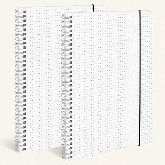BESARME 80 Sheets A4 Dot Grid Spiral Notebook by BESARME