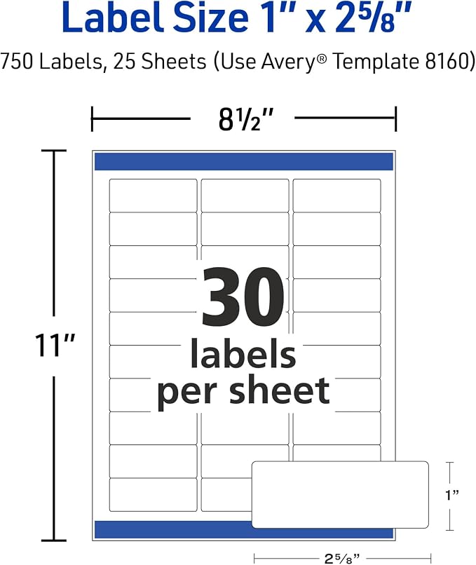 Avery Easy Peel Printable Address Labels - Image 6