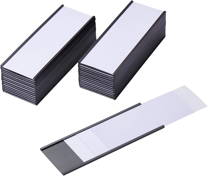 Magnetic Label Holders with Magnets Magnetic Data Card Holders with Clear by EEOYU