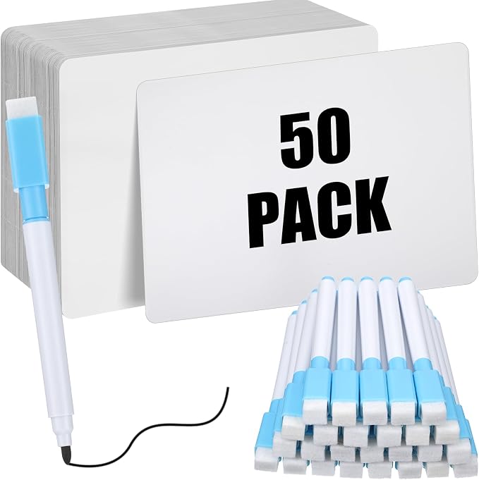 Fulmoon 50 Pcs Dry Erase Lapboard Set by Fulmoon
