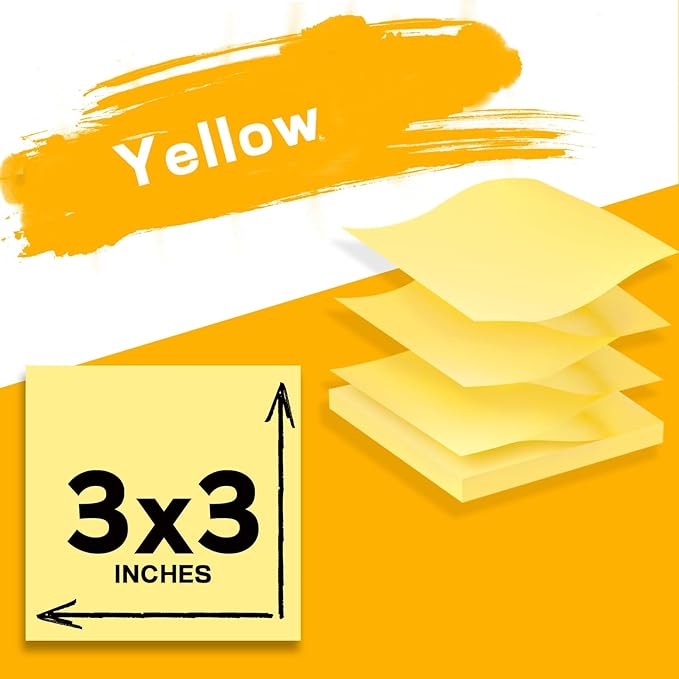 Pop Up Sticky Notes 3x3 Refills, Suitable - Image 2